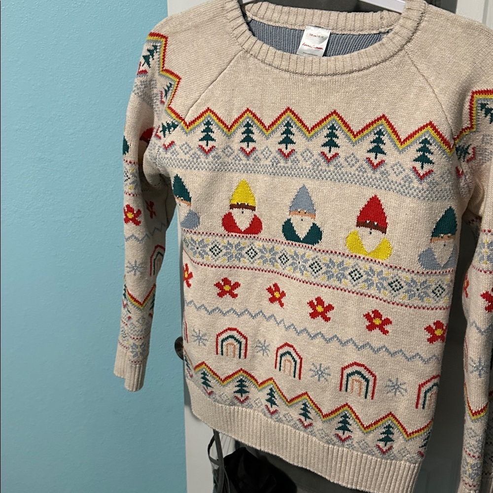 Hanna Andersson Fair Isle Nordic Sweater Sz 12